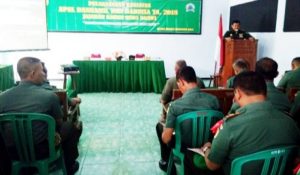 Dandim Ngawi Buka Apel Danramil dan Babinsa 2018