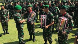 Yonif Mekanis 203/AK Juara I Lomba Gerak Jalan Pleton Beranting