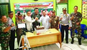 Camat Gropet dan Camat Palmerah Sambangi Danramil 
