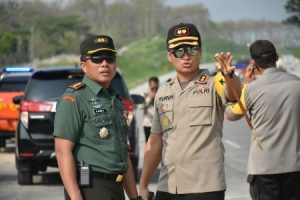 Dandim Madiun bersama Kapolres Tinjau Pengamanan Presiden
