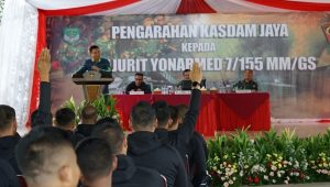Kasdam Jaya Olahraga Bersama Prajurit Yon Armed 7/105 GS