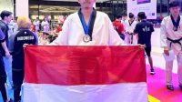 Taekwondoin Serda Adam Yazid Raih Emas Ajang 6th Asean Taekwondo Championship