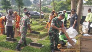 Sinergitas Karya Bakti Anggota Koramil  Bersama Polsek Pasar Minggu