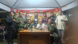 Pelihara Kamtibmas Selama Ramadhan, Pjs Wadanramil 07/Kemayoran Bersama Babinsa Jaga Pos Pantau Sumur Batu