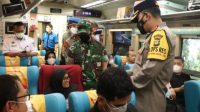Dandim 0501/JP bersama Kapolrestro Jakpus Tinjau Mudik di Stasiun Ps. Senen dan Gambir