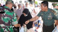 Jelang Lebaran 2023, Brigjen TNI Yustinus Nono Yulianto Hadiri Bazar Murah Korem 051/Wkt