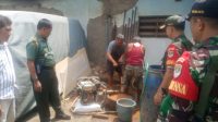 Danramil 05/TA Bantu Pembuatan Sumur Bor Bagi Warga Rusun