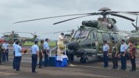 Menhan Prabowo Serahkan 8 Helikopter Airbus H225M ke TNI AU