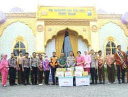 Kapolres didampingi Ketua Bhayangkari Cabang Gresik Kunjungi Pos Pam dan Pos Yan