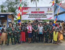 Dandim 1710/Mimika dan Polri Dampingi Kunker Gubernur Papua Tengah Program Kepentingan Masyarakat