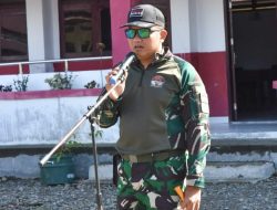 Berikan Semangat, Dansatgas TMMD ke-124 Kodim 1710/Mimika Pimpin Apel Pagi