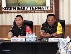 Dandim 1501/Ternate Paparkan Progres TMMD Kepada Tim Wasev