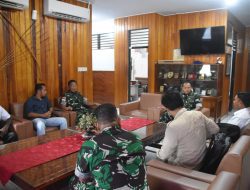 Dandim 1710/Mimika Terima Kunjungan Silaturahmi Kepala Koordinator SPPI Wilayah Papua Tengah Program MBG