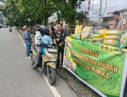 Koramil 1710-04/Tembagapura Gelar Gerakan Pangan Murah Untuk Jaga Stabilitas Pasokan dan Harga Pangan
