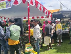 Gerakan Pangan Murah Kodim 1710/Mimika, Wujud Kepedulian Untuk Stabilitas Harga Beras