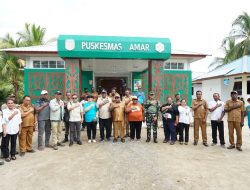 Hari Terakhir Kunker, Dandim 1710/Mimika Dampingi Bupati Tinjau Fasilitas Umum dan Serap Aspirasi Masyarakat di Distrik Amar