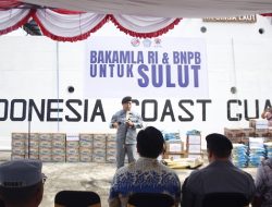 Bakamla RI Lepas KN. Singa Laut-402 untuk Misi Kemanusiaan ke Siau