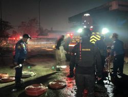 Brimob Gerak Cepat, Kebakaran SPBE di Bekasi Berhasil Dikendalikan