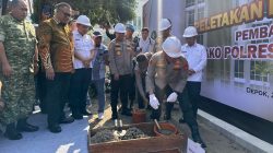 Kapolda Metro Jaya Letakkan Batu Pertama Pembangunan Mako Polres Metro Depok