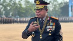 Polri Gelar Upacara Hari Bhayangkara Ke-80 di Satlat Korbrimob Cikeas