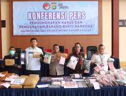 Polres Metro Jakarta Pusat Tangkap 15 Tersangka dari 12 Kasus Narkotika Selama Juni 2026