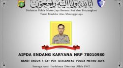 Ditlantas Polda Metro Jaya Berduka Satu Personel Tewas saat Menjalankan Tugas