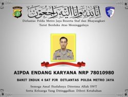 Ditlantas Polda Metro Jaya Berduka Satu Personel Tewas saat Menjalankan Tugas