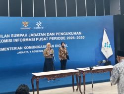 Lantik Komisioner KIP Periode 2026–2030, Meutya Hafid Pasang Target Indeks Keterbukaan Informasi Publik Capai 75