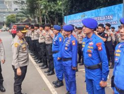 Polda Metro Jaya Gelar Apel Kesiapan Personel dan Peralatan Penanganan Bencana