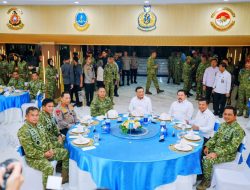 Menko Polkam, Kapolri dan Pimpinan Lembaga Negara Perkuat Kebersamaan di Mabes TNI AL