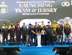 Kakorlantas Polri Luncurkan Squad Baru dan Jersey Bhayangkara Presisi Lampung FC