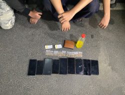 Patroli Brimob Metro Jaya Amankan 9 Orang dan 9 Klip Tembakau Sintetis di Cibubur Jaktim