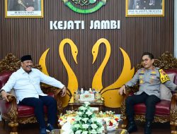 Kapolda Jambi Hadir Langsung ke Kejati, Sampaikan Ucapan Selamat Hari Lahir Kejaksaan RI
