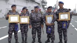 Empat Prajurit Pushidrosal Terima Penghargaan Kasal
